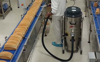 A bakery production line.